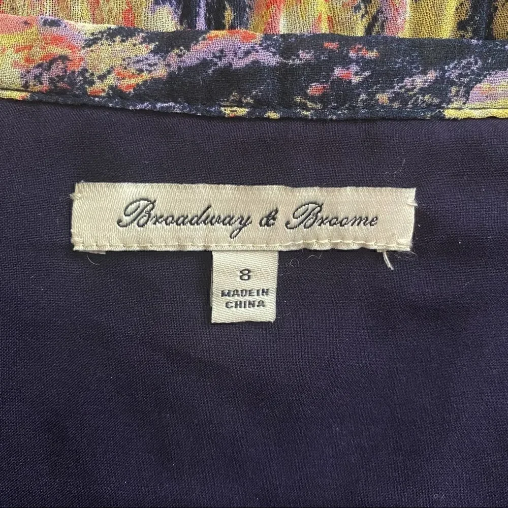 Broadway & Broome for J.Crew Size 8 Multi-Color Pleated Mini Skirt, Size 8